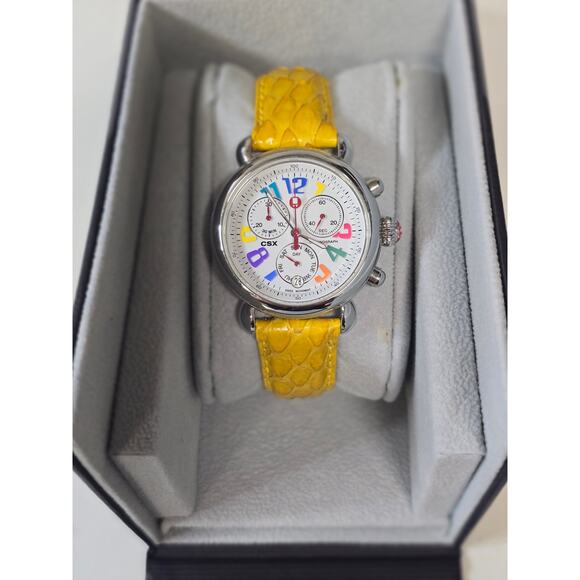 Michele CSX Day Carousel women's chronograph watch